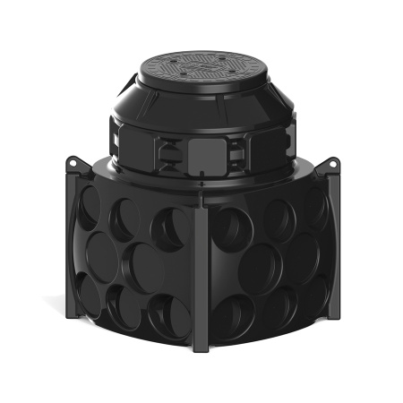 Колодец КН 1000 H1100 с крышкой D 560 мм фото стандарт