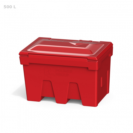 Ящик для соли, реагентов 500 л с дозатором фото сзади