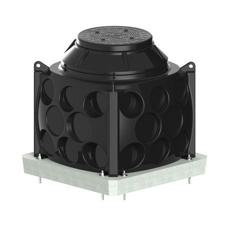 Колодец КН 1000x1000 H900 с крышкой D560 мм вид стандарт