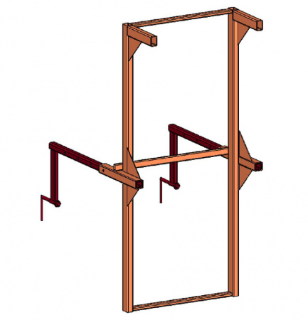 Кронштейн стеновой (оконный) для мусоросброса схема Кронштейн стеновой (оконный) для мусоросброса схема