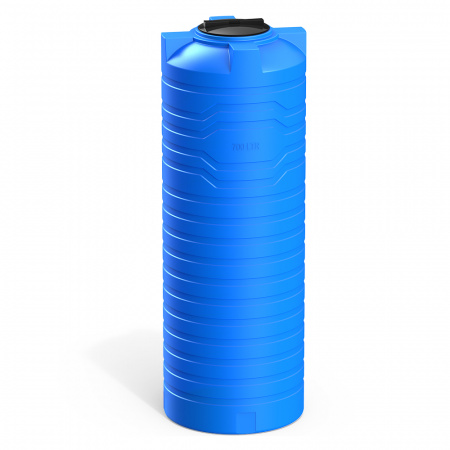 Узкая тонкая емкость N 700 литров синяя