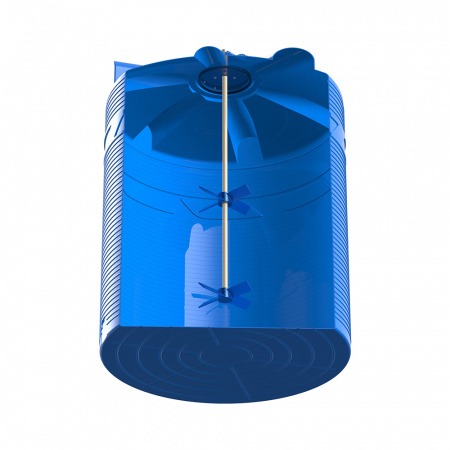 Емкость V 6000 литров с лопастной мешалкой в разрезе фото 3