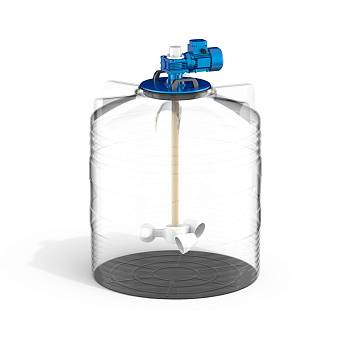 Емкость V 500 с мешалкой для вязких жидкостей до 1000 мПа*с