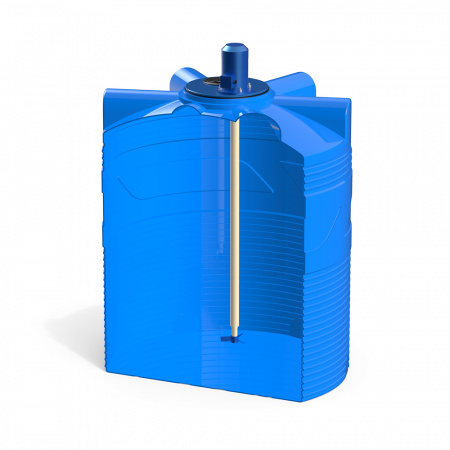 Емкость V 1000 литров с пропеллерной мешалкой в разрезе фото 1 Емкость V 1000 литров с пропеллерной мешалкой в разрезе фото 1