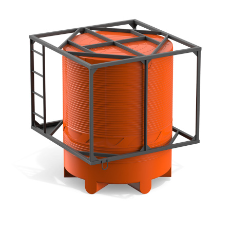 Кассета одинарная с емкостью V 6000 КАС - вверх дном