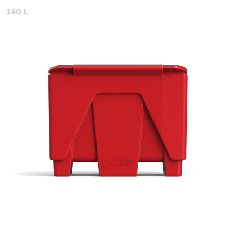 Ящик для соли, реагентов 160 литров - вид сзади крышка закрыта вид 2