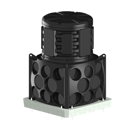 Колодец КН 1000 H1300 с крышкой D 780 мм фото стандарт  анкерение