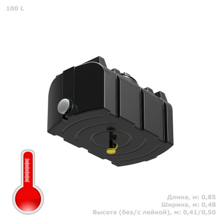 душевой бак R 100 литров с подогревом фото с габаритами