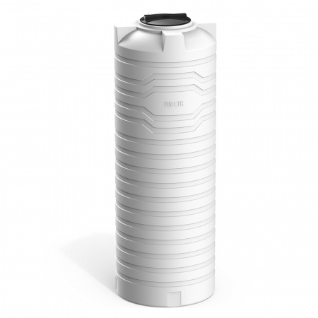 Узкая тонкая емкость N 700 литров белая