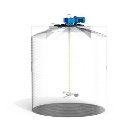 Емкость V 10000 литров с мешалкой для вязких жидкостей