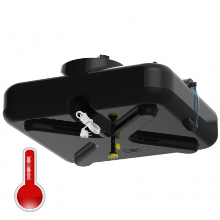 Бак душевой «РОСА» 250 литров с уровнемером и подогревом фото 1