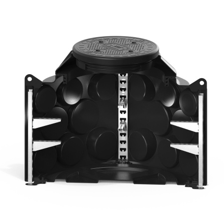 Колодец КН 1000 H900 с крышкой D 560 мм  фото с габаритами 