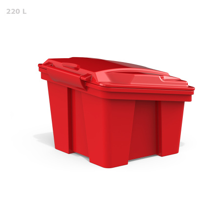 Ящик для песка 220 литров - вид сзади