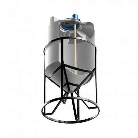 Емкость K 500 литров с пропеллерной мешалкой в разрез фото 3