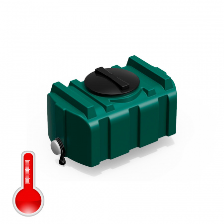 душевой бак R 100 литров с подогревом зеленый - фото 2