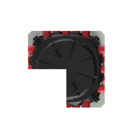 Колодец КН 1000x1000 H1300 с крышкой D780 мм фото разрез трубы анкерение