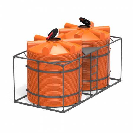 Кассета двойная с емкостями V 5000 КАС с откидной крышкой фото 4 Кассета двойная с емкостями V 5000 КАС с откидной крышкой фото 4