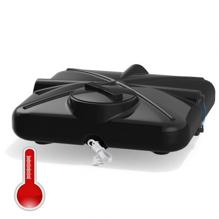 Бак душевой «РОСА» 200 литров с уровнемером и подогревом фото 5