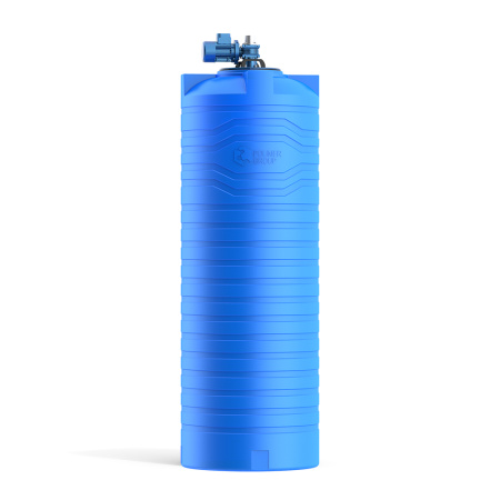 Емкость N 1000 литров с лопастной мешалкой фото сбоку