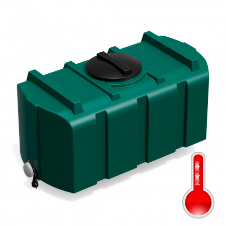 душевой бак R 300 литров с подогревом зеленый - фото 2