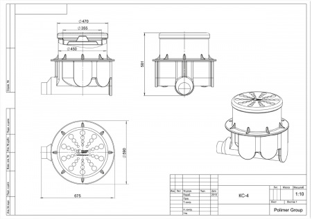 Чертеж колодца КС-4