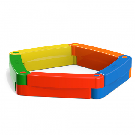 Песочница детская 5 секционная - в собранном виде фото 2