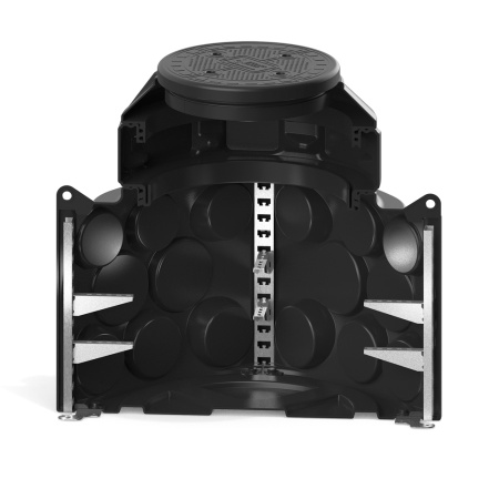 Колодец КН 1000 H1100 с крышкой D 560 мм фото с габаритами 