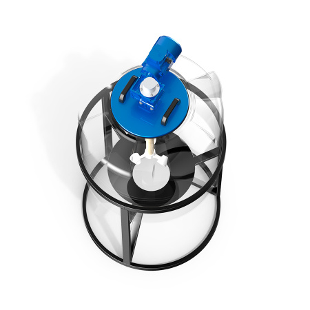 Емкость K 200 литров с мешалкой для вязких жидкостей фото 2 в разрез