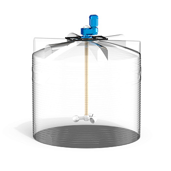Емкость V 8000 с мешалкой для вязких жидкостей до 8000 мПа*с