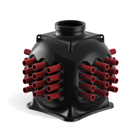 пластиковый колодец КС-5 с вводами труб