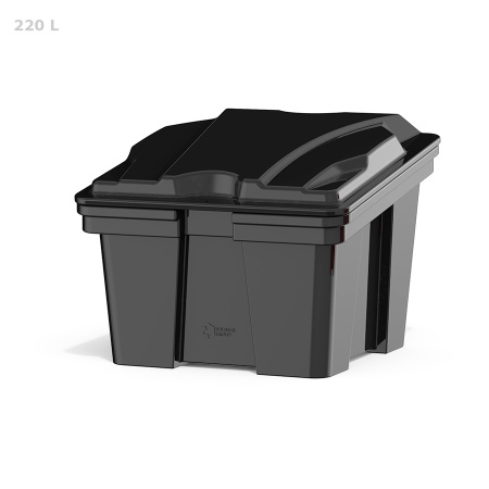 Ящик для ветоши 220 литров черный