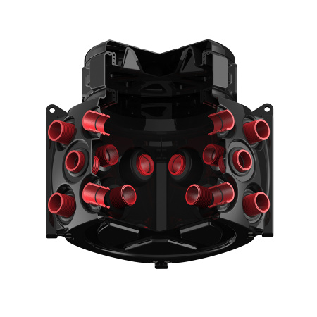 Колодец КН 1000x1000 H1000 с крышкой D780 мм в разрез трубы