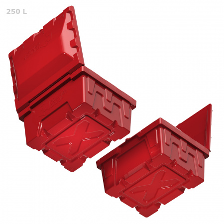 Ящик для соли, реагентов 250 литров - вид снизу