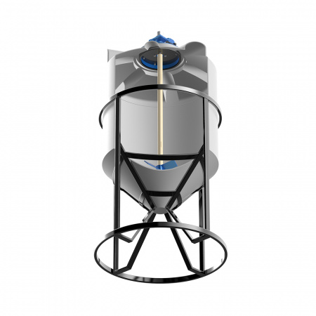Емкость K 500 литров с лопастной мешалкой в разрезе фото 3