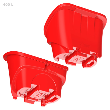 Ящик для песка 400 литров - фото с закрытой крышкой снизу