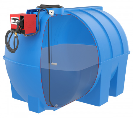 система топливного забора в горизонтальной емкости